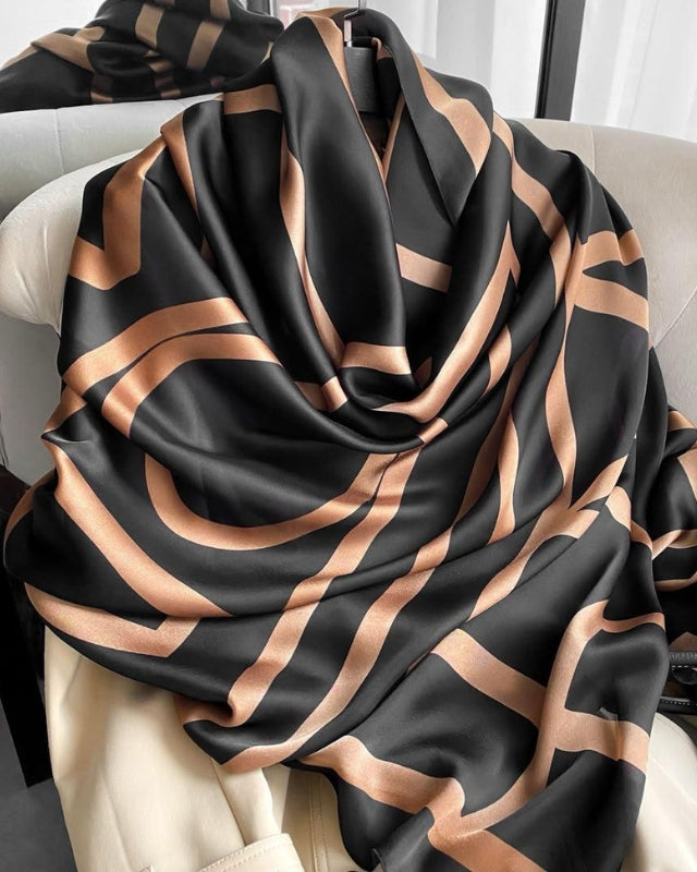 Oversized Silk Twill Scarf
