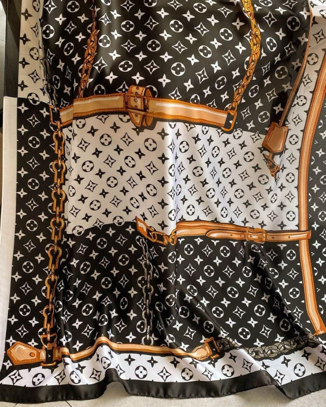 Oversized Silk Twill Scarf