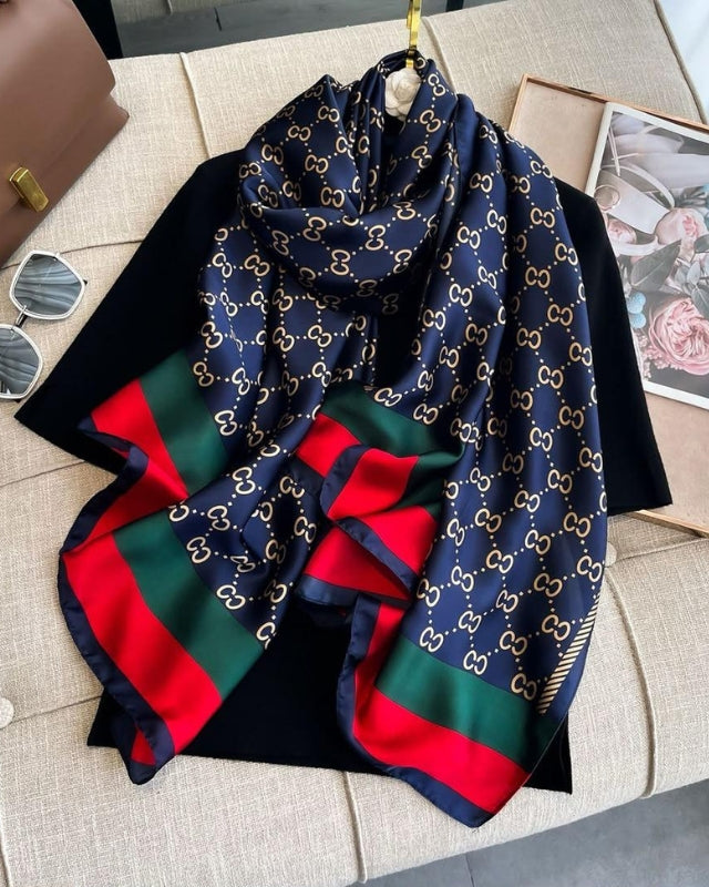 Oversized Silk Twill Scarf