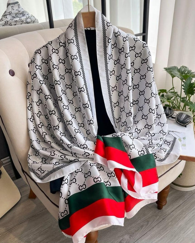 Oversized Silk Twill Scarf